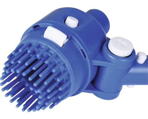Brosse de nettoyage de piscine avec poils et interrupteurs