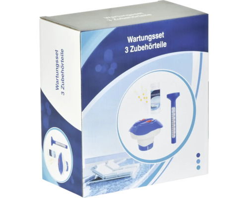 Wartungsset mit drei Zubehörteilen in einer Box