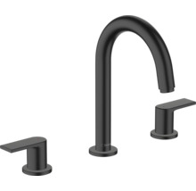 hansgrohe 3-Loch Waschtischarmatur VERNIS SHAPE mit Zugstangen-Ablaufgarnitur schwarz matt 71563670