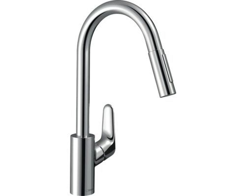 Robinet de cuisine avec bec haut et douchette extractible