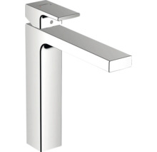 Logo Hansgrohe. Robinet de lavabo en métal avec bec haut