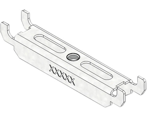 Poignée pour Hauraton Dachfix Steel Regular 115 galvanisée 111 x 20 x 20 mm Clip de fixation avec évidements et filetage