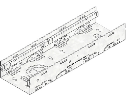 Caniveau partie inférieure de caniveau Hauraton Dachfix Steel 155 type 75 500 x 155 x 75 mm