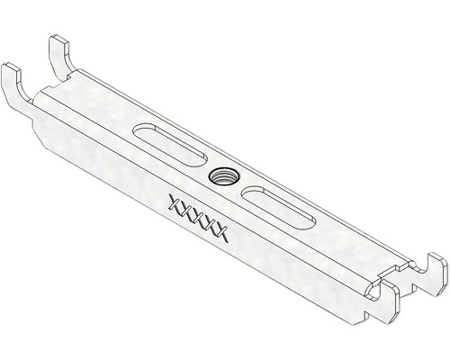 Poignée pour Hauraton Dachfix Steel Regular 155 galvanisée 153 x 20 x 20 mm Rail de montage