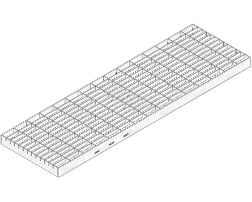 Grille caillebotis Hauraton galvanisée 500 x 30 x 10 mm Caillebotis métallique pour usage industriel