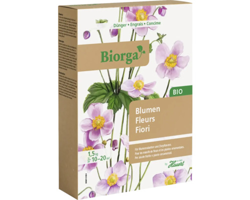 Engrais pour fleurs Hauert Biorga 1.5 kg