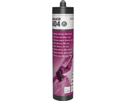 Silicone sanitaire Akkit 604 blanc mat 310 ml