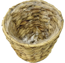Panier à plantes tressé avec insert en plastique