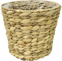 Pot de fleurs en matériau naturel tressé