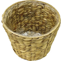Cache-pot tressé avec insert en plastique