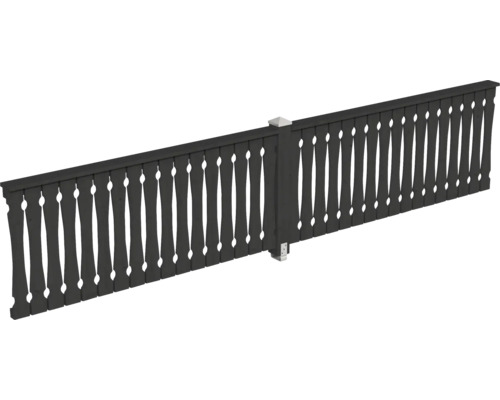 Balustrade coffrage de balcon SKAN HOLZ 465 x 96 cm anthracite