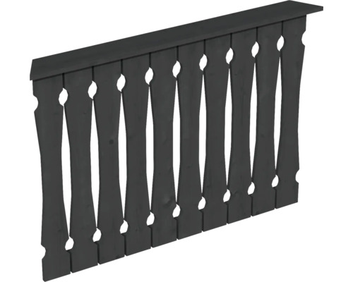 Balustrade coffrage de balcon SKAN HOLZ 120 x 96 cm anthracite