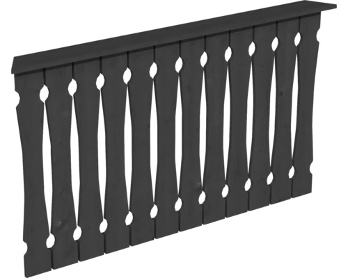 Balustrade coffrage de balcon SKAN HOLZ 150 x 96 cm anthracite