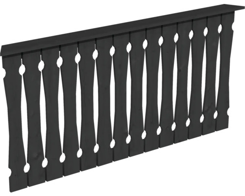 Balustrade coffrage de balcon SKAN HOLZ 180 x 96 cm anthracite