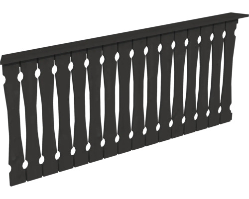 Balustrade coffrage de balcon SKAN HOLZ 210 x 96 cm anthracite