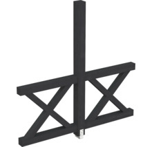 Panneau de clôture en bois avec croisillons