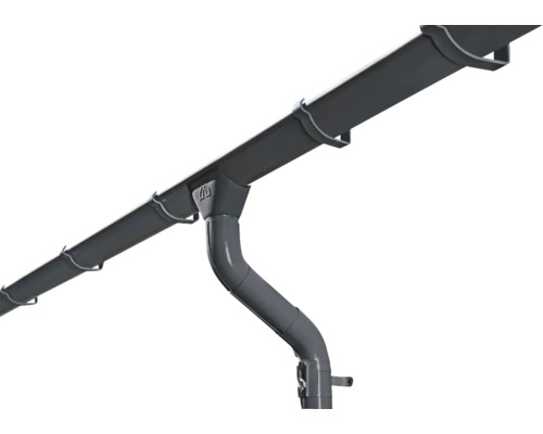 Dachrinnensystem mit Regenfallrohr