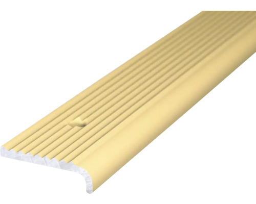 Treppenkantenprofil Alu gold gelocht 23 x 2500 mm