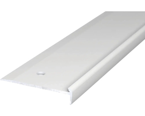 Nez de marche 48x10 pour PVC argent 2,5x10x2500 cm