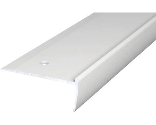 Nez de marche alu pour PVC argent 2x18,5x2500 mm