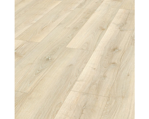 Vue de sol stratifié clair avec aspect bois