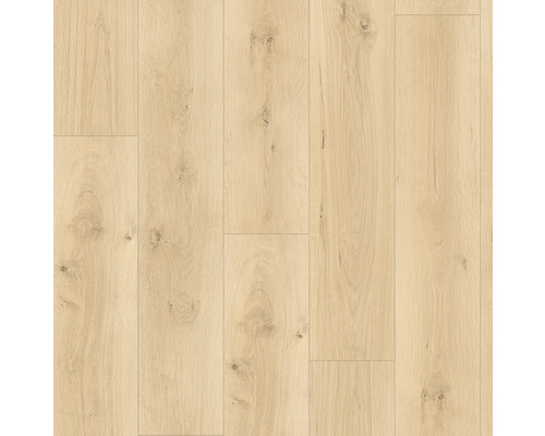 Laminat Pinot Eiche sand eiche 1292 x 193 x 8 mm Heller Laminatboden in Holzoptik für den Innenbereich.