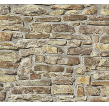 Papier peint aspect mur de pierre