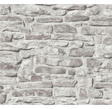 Papier peint aspect mur de pierre