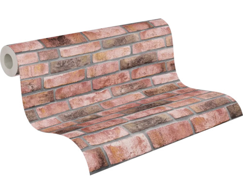 Rouleau de papier peint avec motif de briques