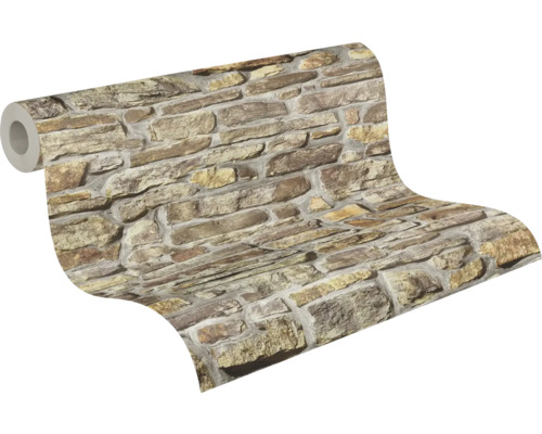 Rouleau de papier peint avec motif de pierre