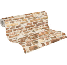 Rouleau de papier peint avec motif de briques