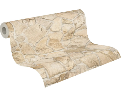 Rouleau de papier peint avec motif de pierre