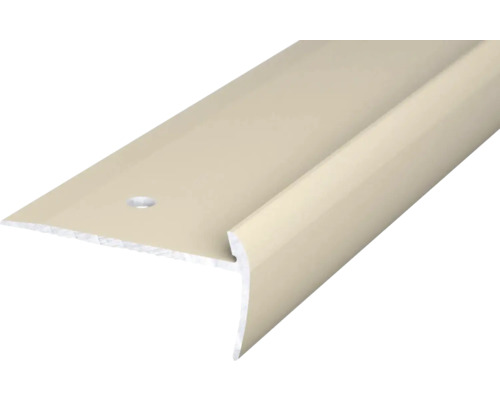 Treppenkantenprofil Alu sahara gelocht 45 x 21,5 x 2500 mm