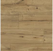 Nahaufnahme von Laminatboden in Holzoptik