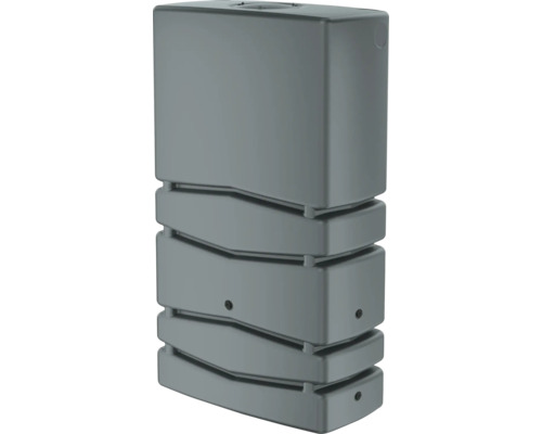 Grauer Regenwassertank aus Kunststoff