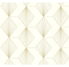 Tapete mit geometrischem Fächerdesign