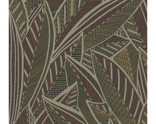 Tapete mit abstraktem Blättermuster