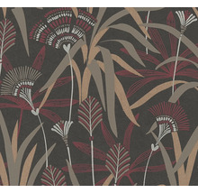 Tapete mit Blatt- und Blütenmuster