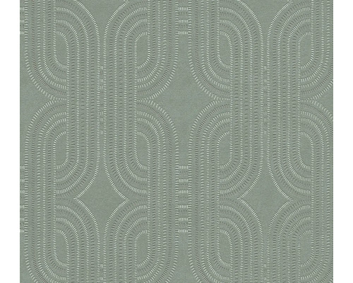 Tapete mit grafischem Muster aus Bögen und Linien