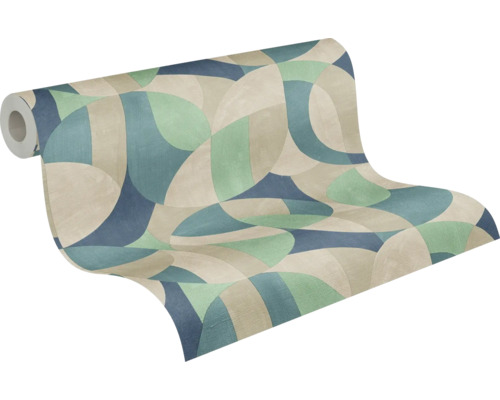 Tapetenrolle mit geometrischem Muster für die Wandgestaltung