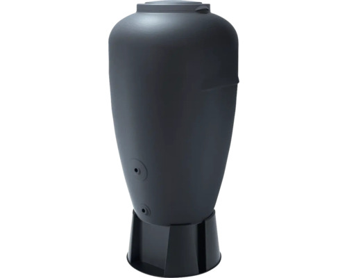 Regentonne mit Sockel zur Gartenbewässerung