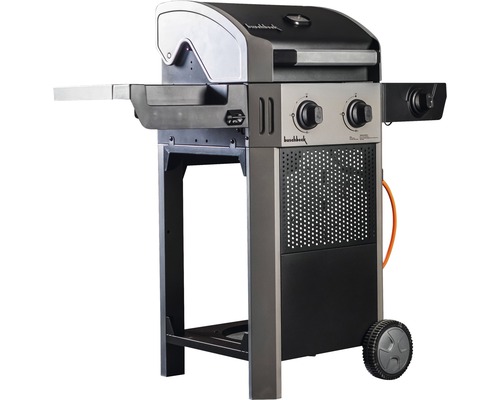 Gasgrill mit zwei Brennern und Ablageflächen