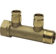 Messingfitting mit zwei Anschlüssen