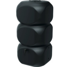 Regentonne in Würfelform, aus Kunststoff, mit Wasserhahn