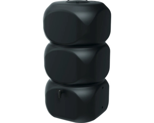 Regentonne in Würfelform, aus Kunststoff, mit Wasserhahn