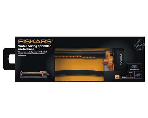 Fiskars Wassersparender Sprinkler mit Metallfuß