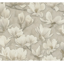 Papier peint avec motif de fleurs de magnolia