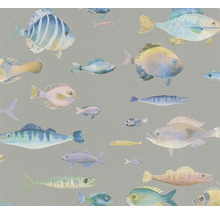 Papier peint à motif de poissons
