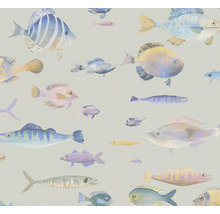 Papier peint avec motif de poissons