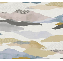 Papier peint avec motif de paysage abstrait